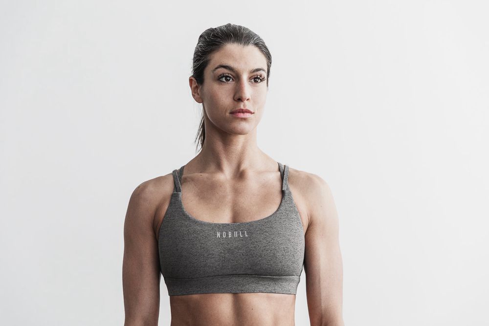 NOBULL Women's Sports Bras - Grey Heather - Ireland (2954NVWKU)